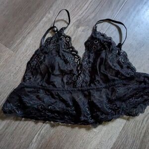 Elegant Black Lace Bralette